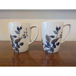 Set of 2 Corelle Coordinates Kyoto Night Porcelain Mugs - Unused